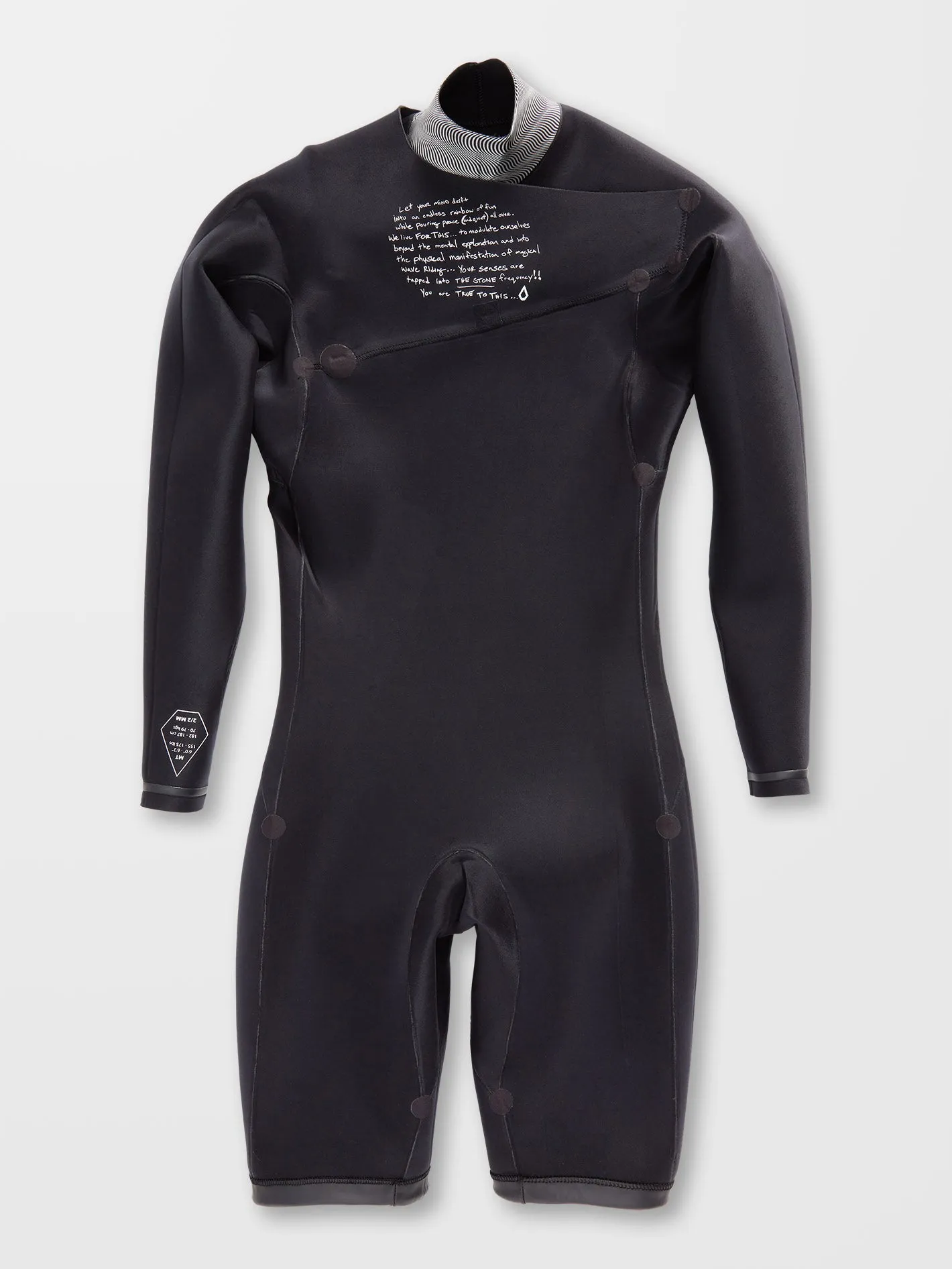 2/2Mm Long sleeve Spring Wetsuit - BLACK