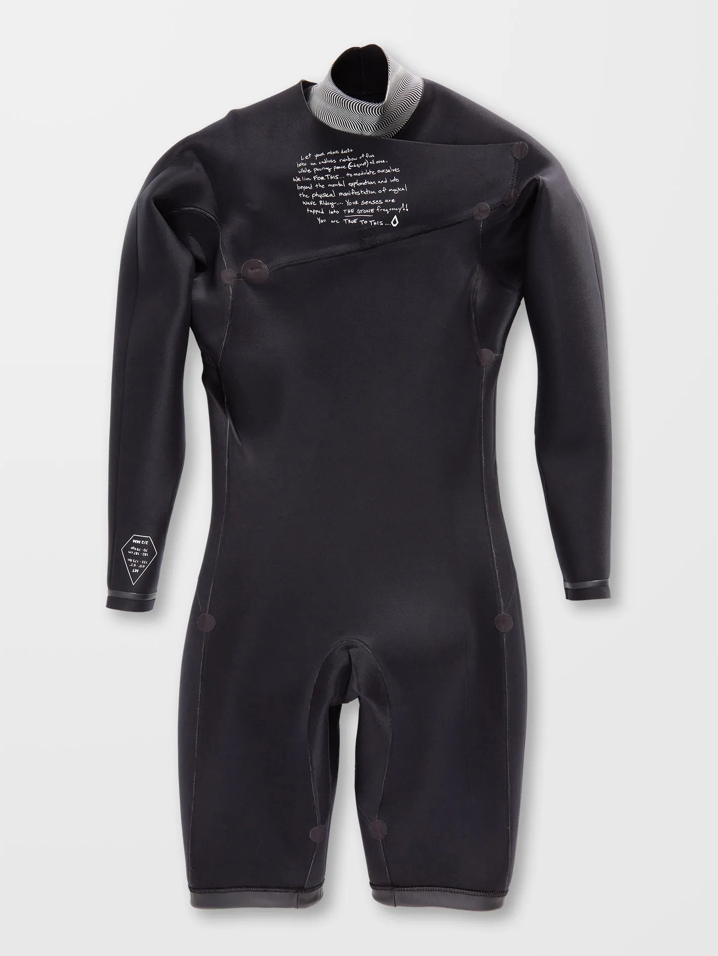 2/2Mm Long sleeve Spring Wetsuit - BLACK