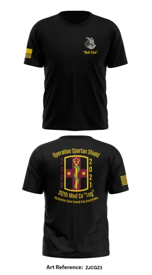 312th Med Log Co Store 1 Core Men's SS Performance Tee - ZJcGz3