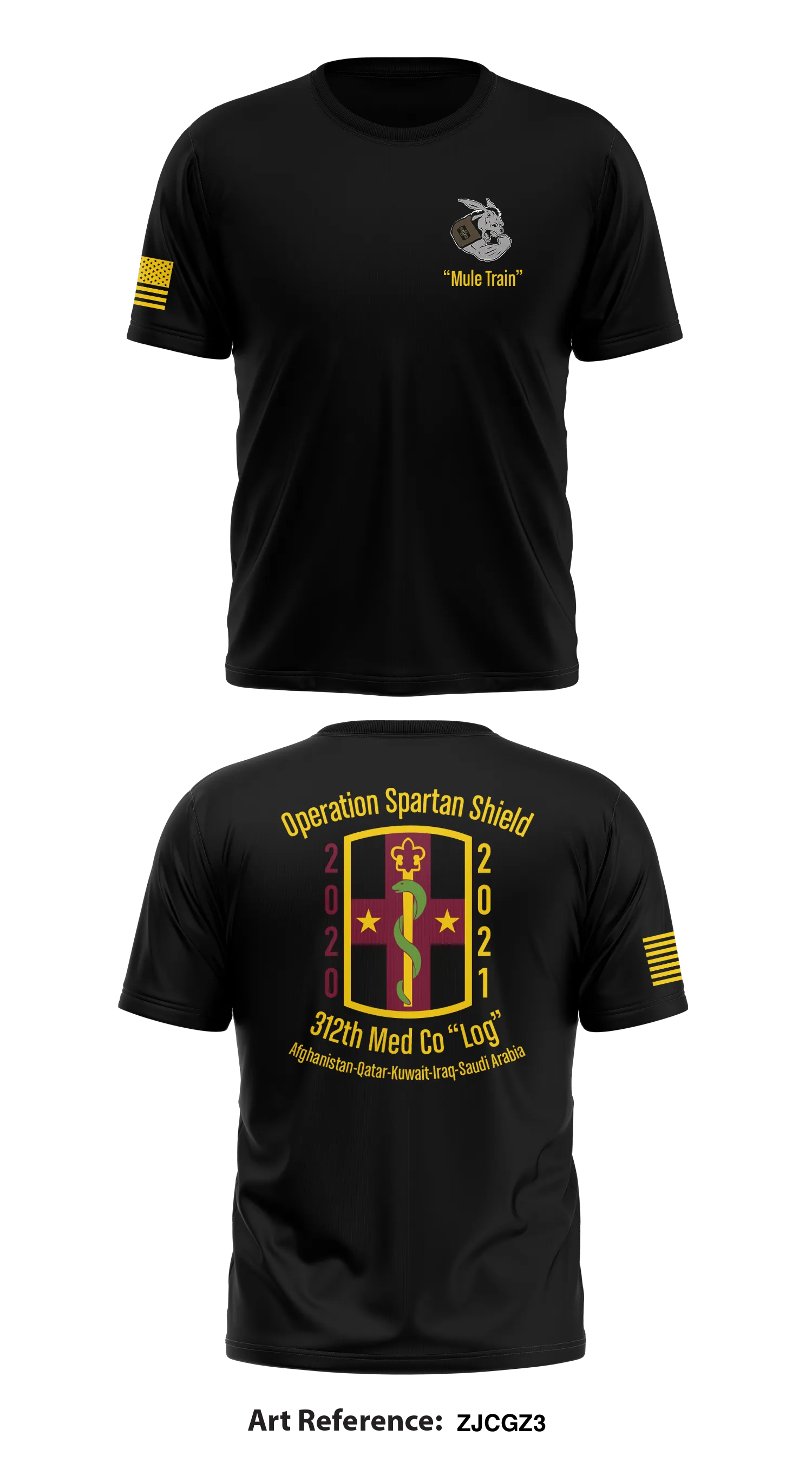 312th Med Log Co Store 1 Core Men's SS Performance Tee - ZJcGz3