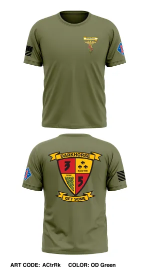 3d BN, 5th Marines Core Men's SS Performance Tee - ACtrRk
