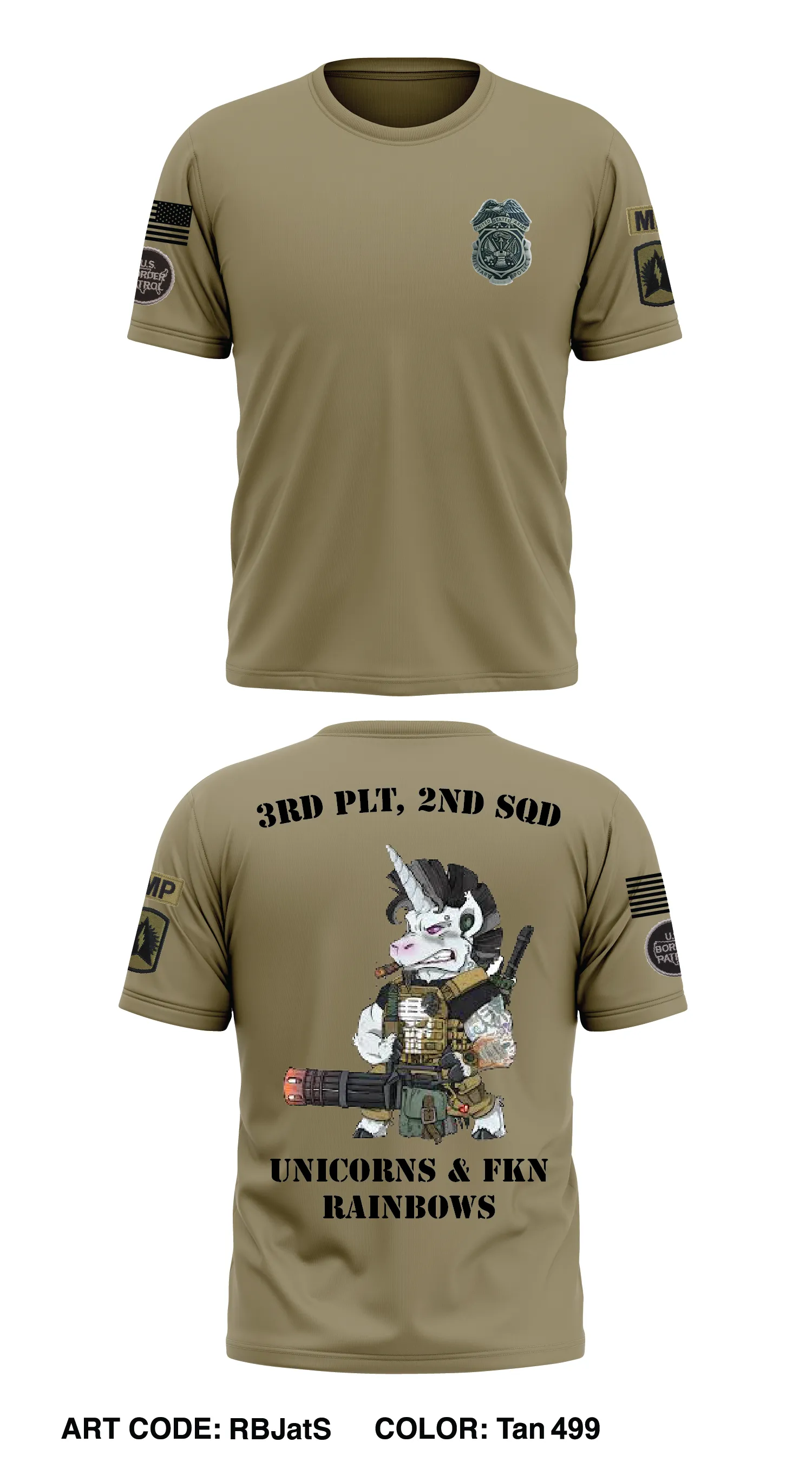 715th MP Co. 116th Field Artillery  Store 1 Core Men's SS Performance Tee - RBJatS