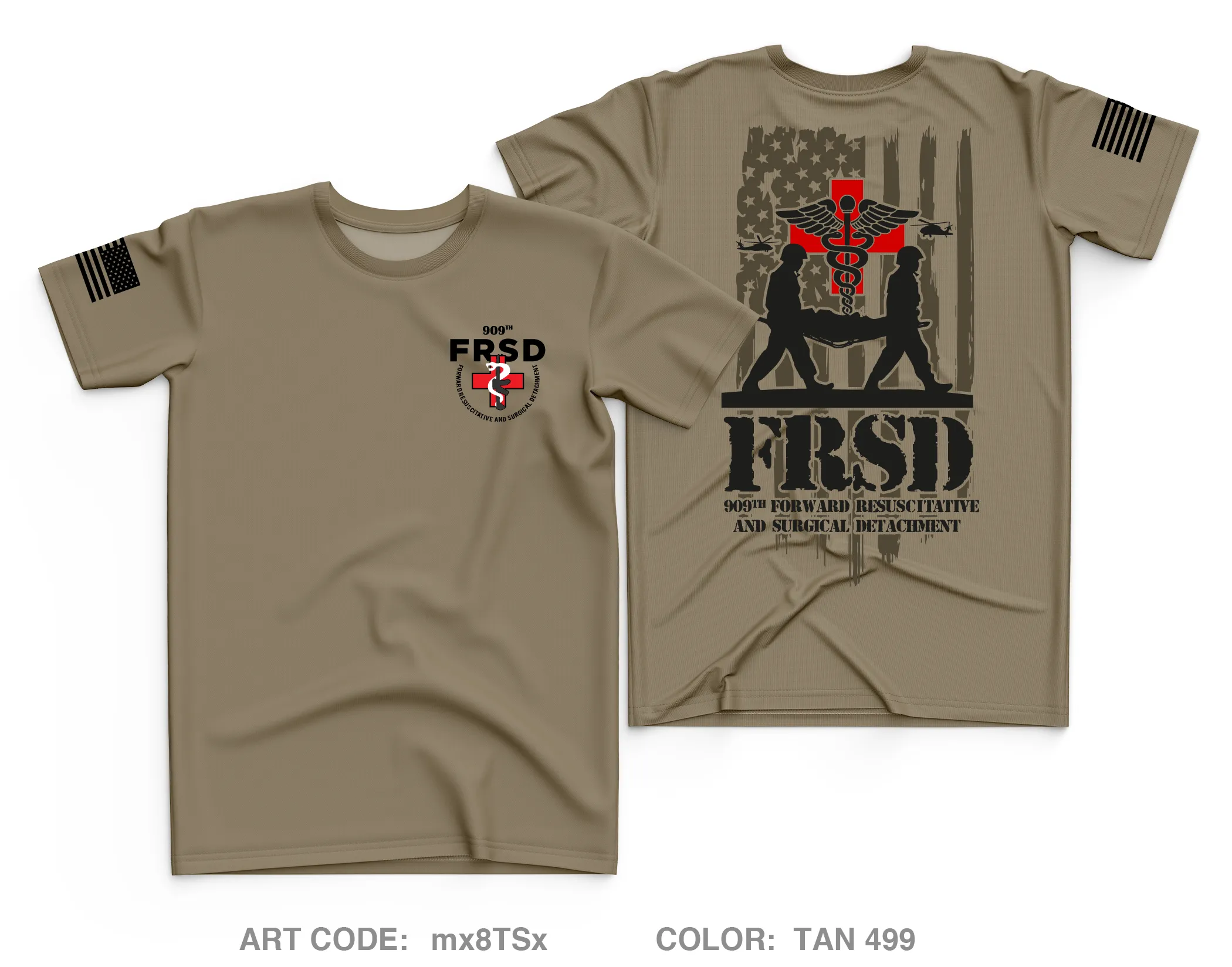 909th FRSD Core Men's SS Performance Tee - mx8TSx
