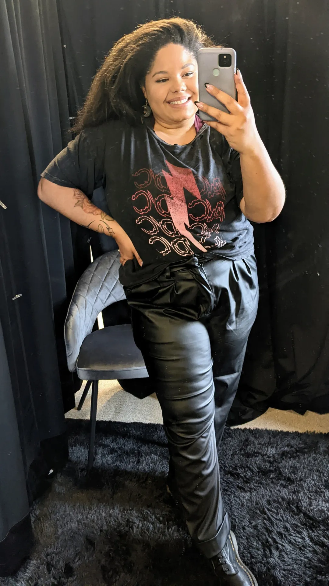 AC/DC Lightning Bolt Distressed Graphic Tee