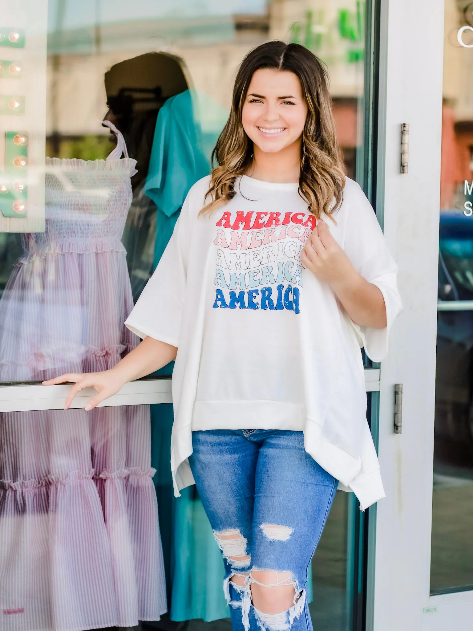 America Boyfriend Tee