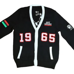 ANY MEANS Malcolm X 1965 Varsity Knitted Cardigan