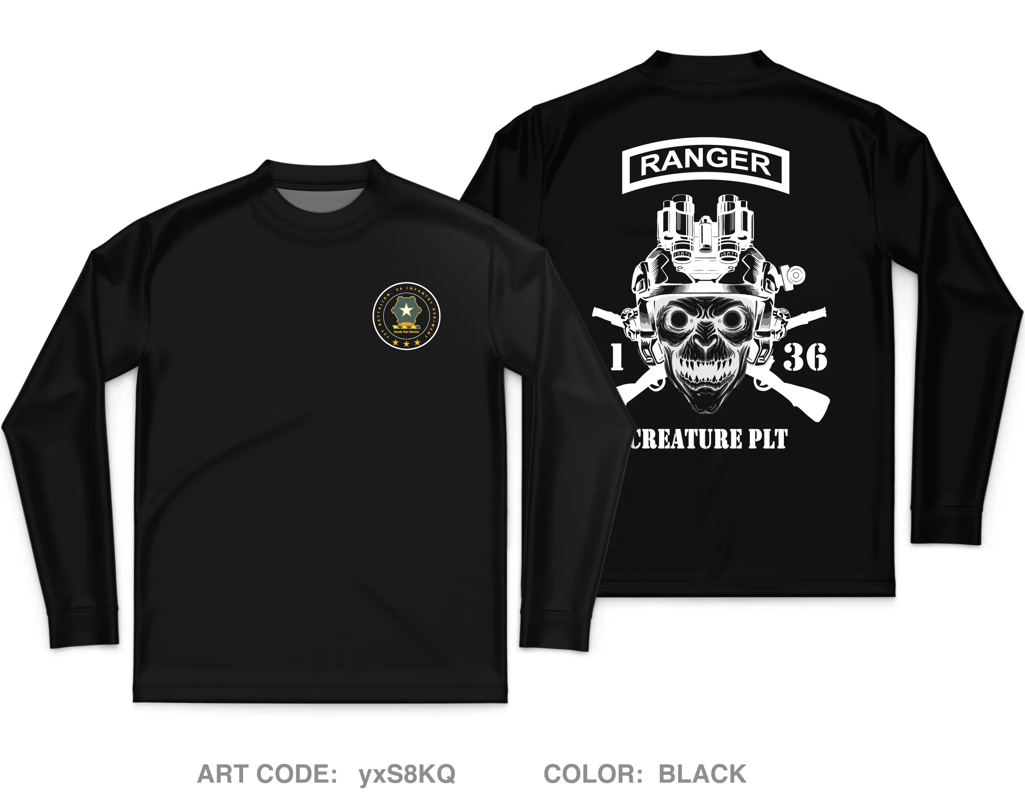 B CO, 1-36 IN Core Men's LS Performance Tee - yxS8KQ