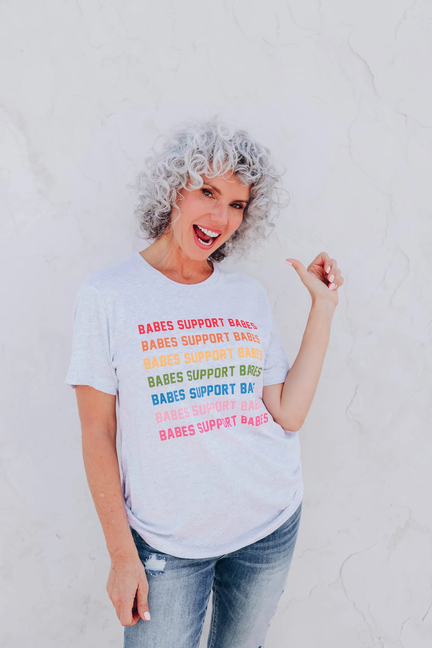 Babes Support Babes Rainbow Tee - Final Sale
