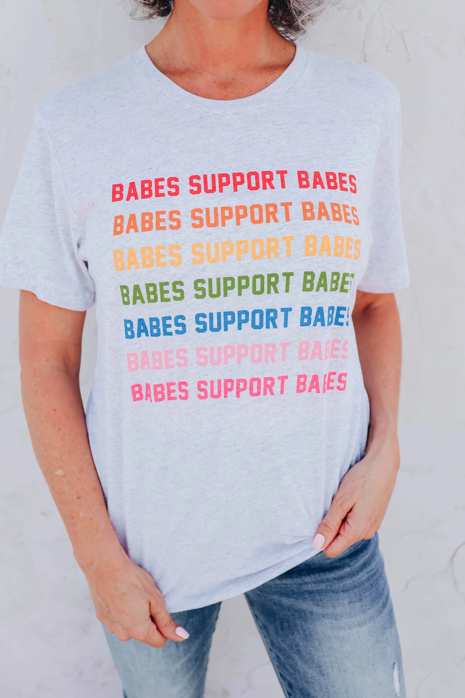 Babes Support Babes Rainbow Tee - Final Sale