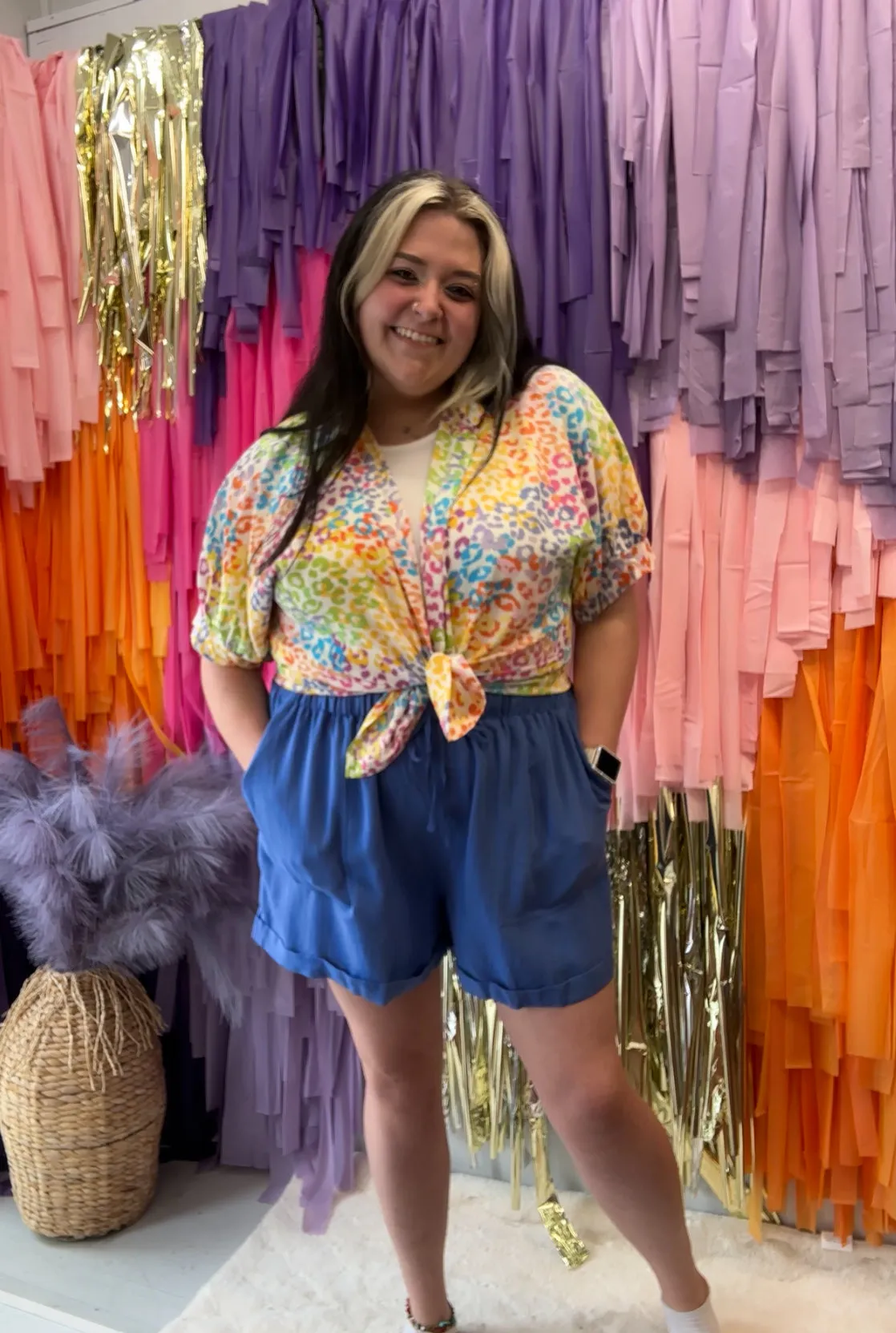 Bahama Blues Shorts PLUS: Blue
