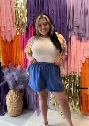 Bahama Blues Shorts PLUS: Blue
