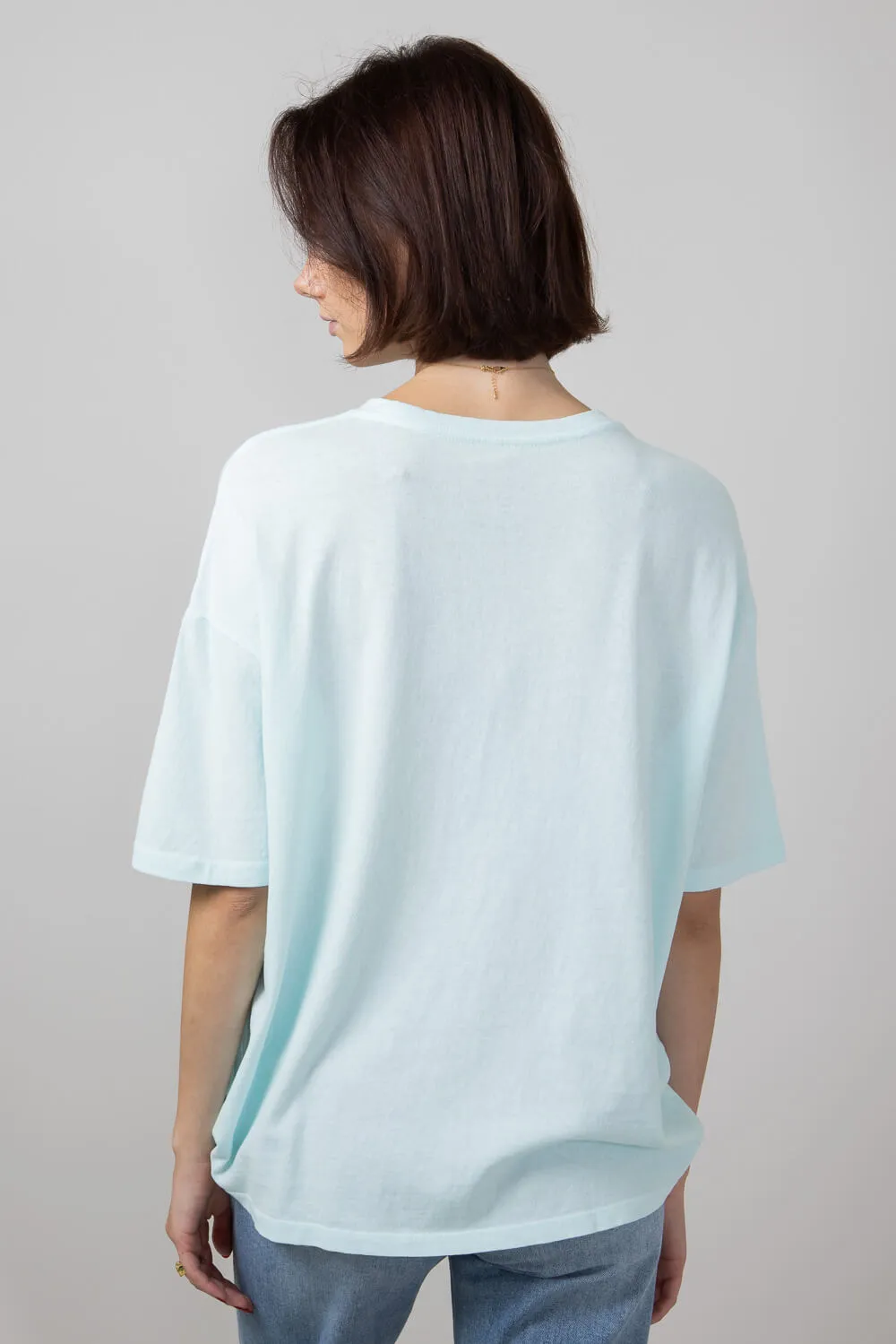 Billabong Good Vibes Oversized Graphic T-Shirt for Women in Lit Skies | 24B353428-BEK0