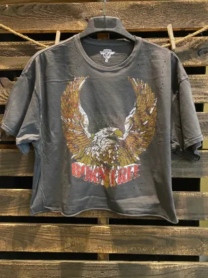 Born Free Oversized Crop Tee
