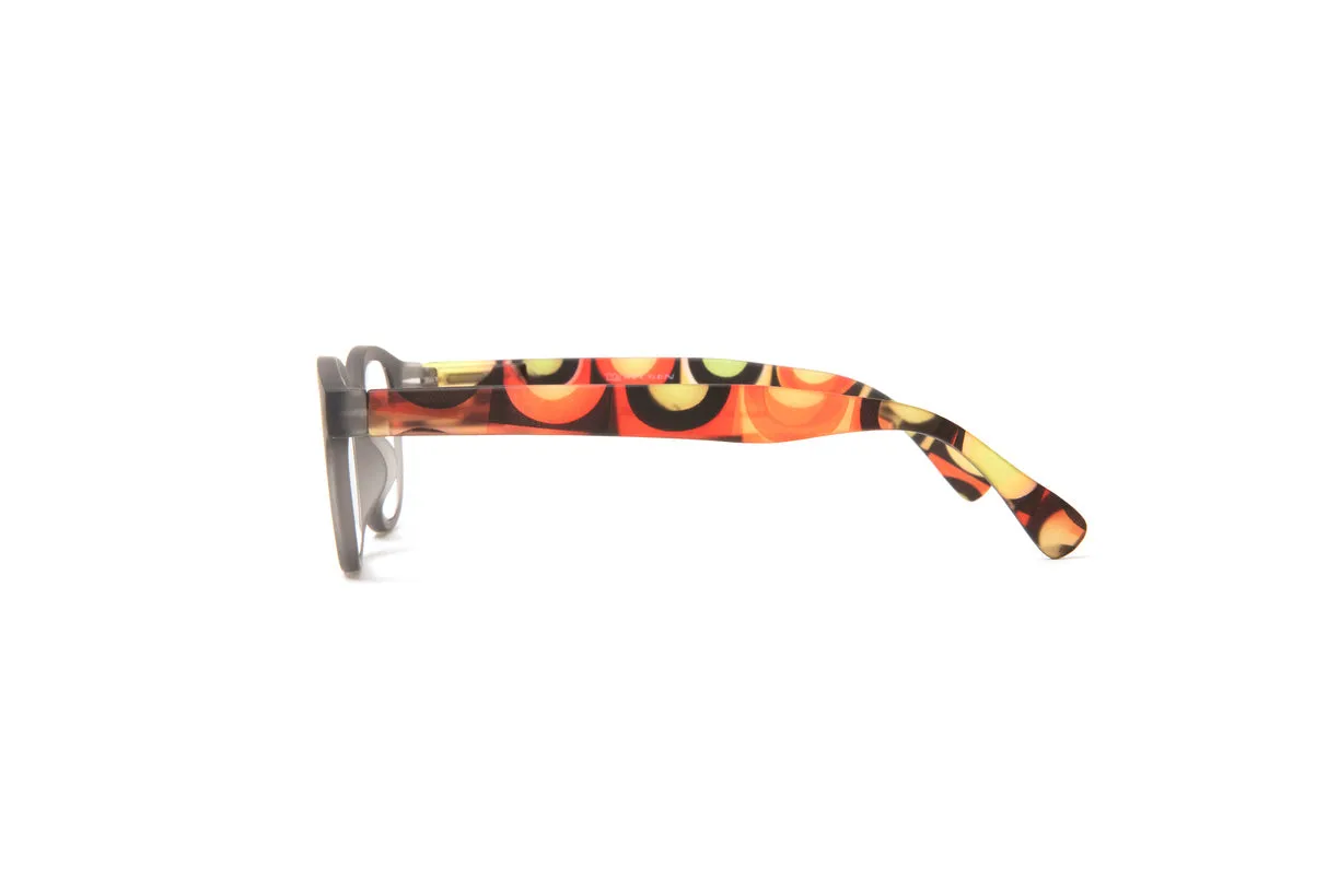 Brooklyn Rubberized Grey Reading Glasses