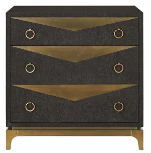 Cadena Three Drawer Chest - Currey & Company