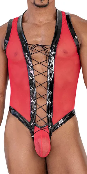 Candyman 99774 Gladiator Bodysuit Red