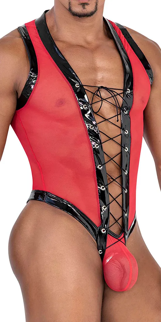 Candyman 99774 Gladiator Bodysuit Red