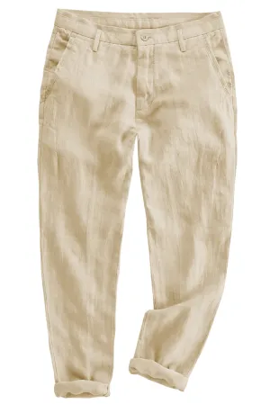 Champagne Men's Loose Casual All-match Elastic Waist Pants