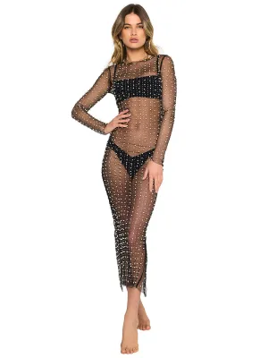 Champagne Nights Mesh Dress