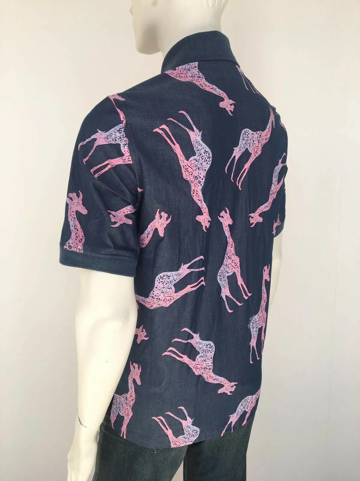 Chapman Giraffe Knit Collar Shirt