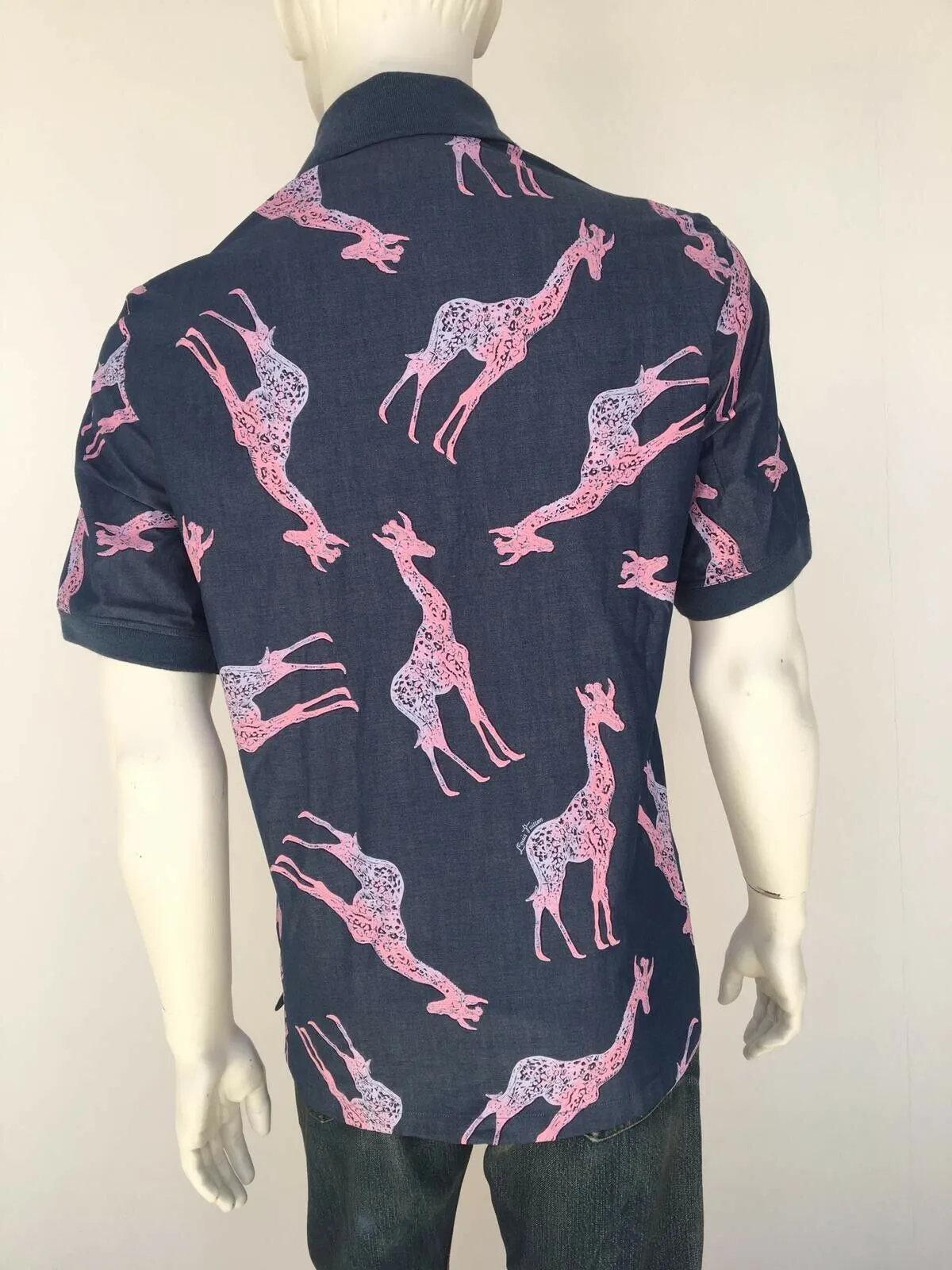 Chapman Giraffe Knit Collar Shirt