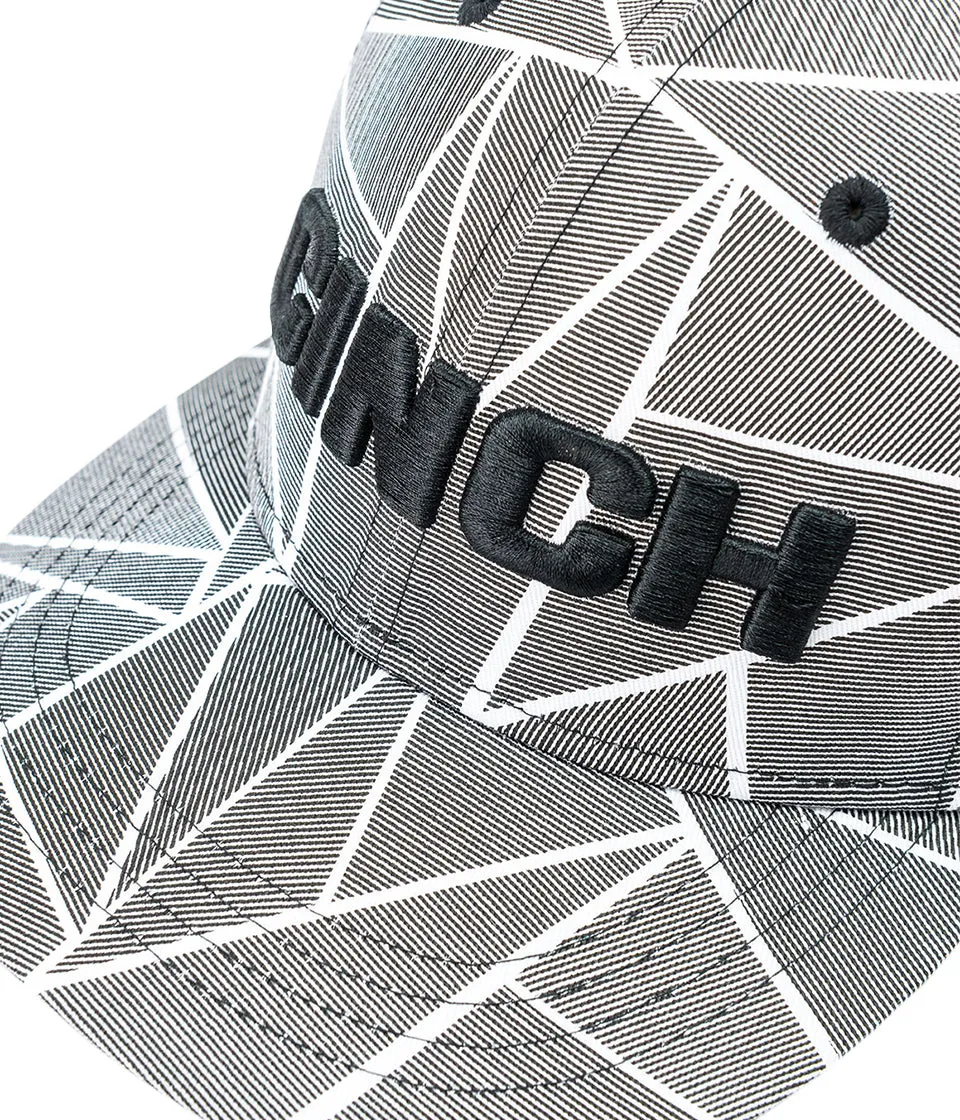 CINCH MENS FITTED CAP - TEXTURED GRAY AND WHITE S/M