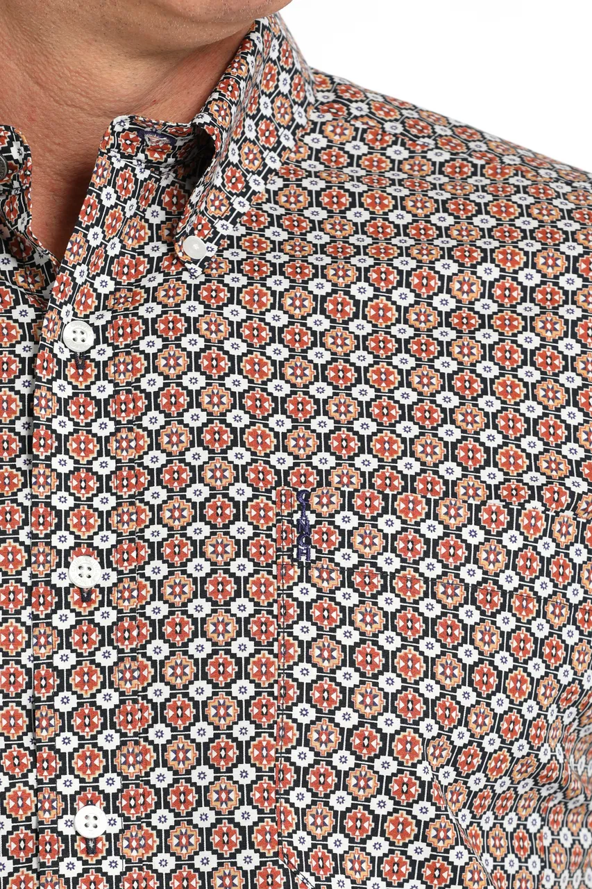 Cinch Men's Modern Fit Medallion Print Long Sleeve Western Shirt - Multi MTW1347120
