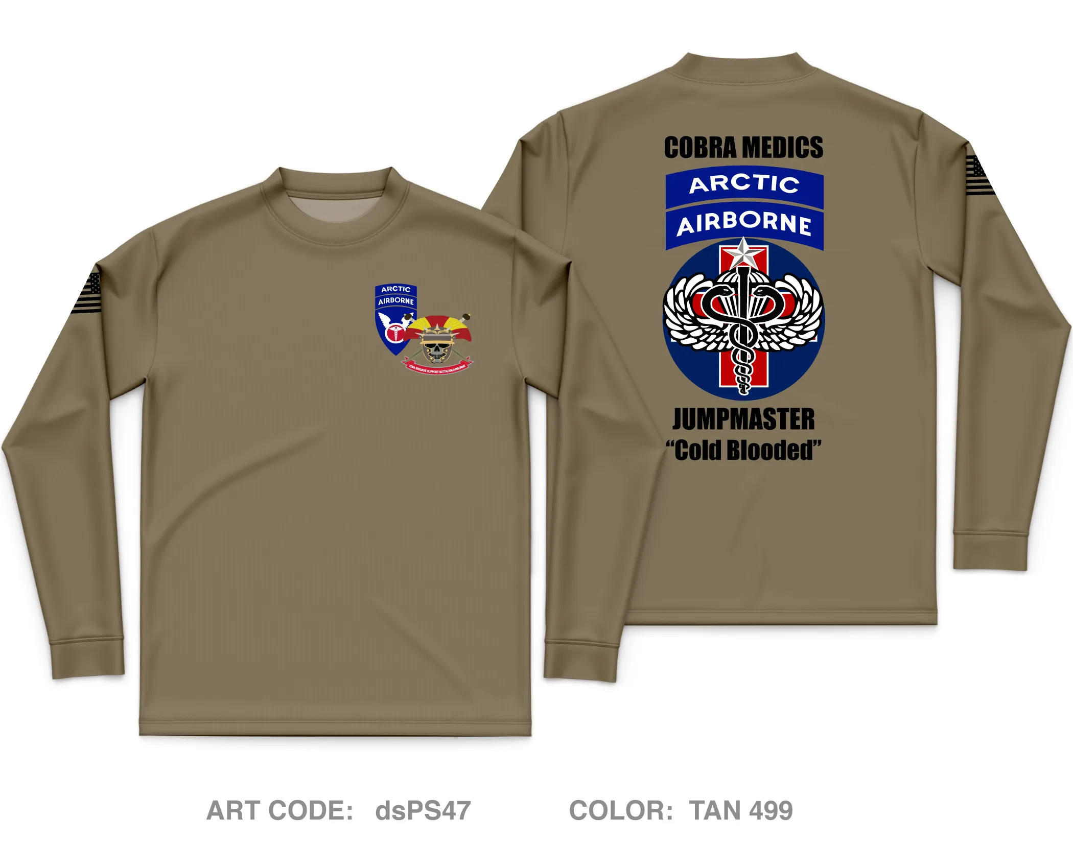 Cobra Medics 725 BSB Core Men's LS Performance Tee - dsPS47