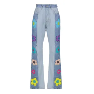 Colorful Daisy Denim Pants SD01318