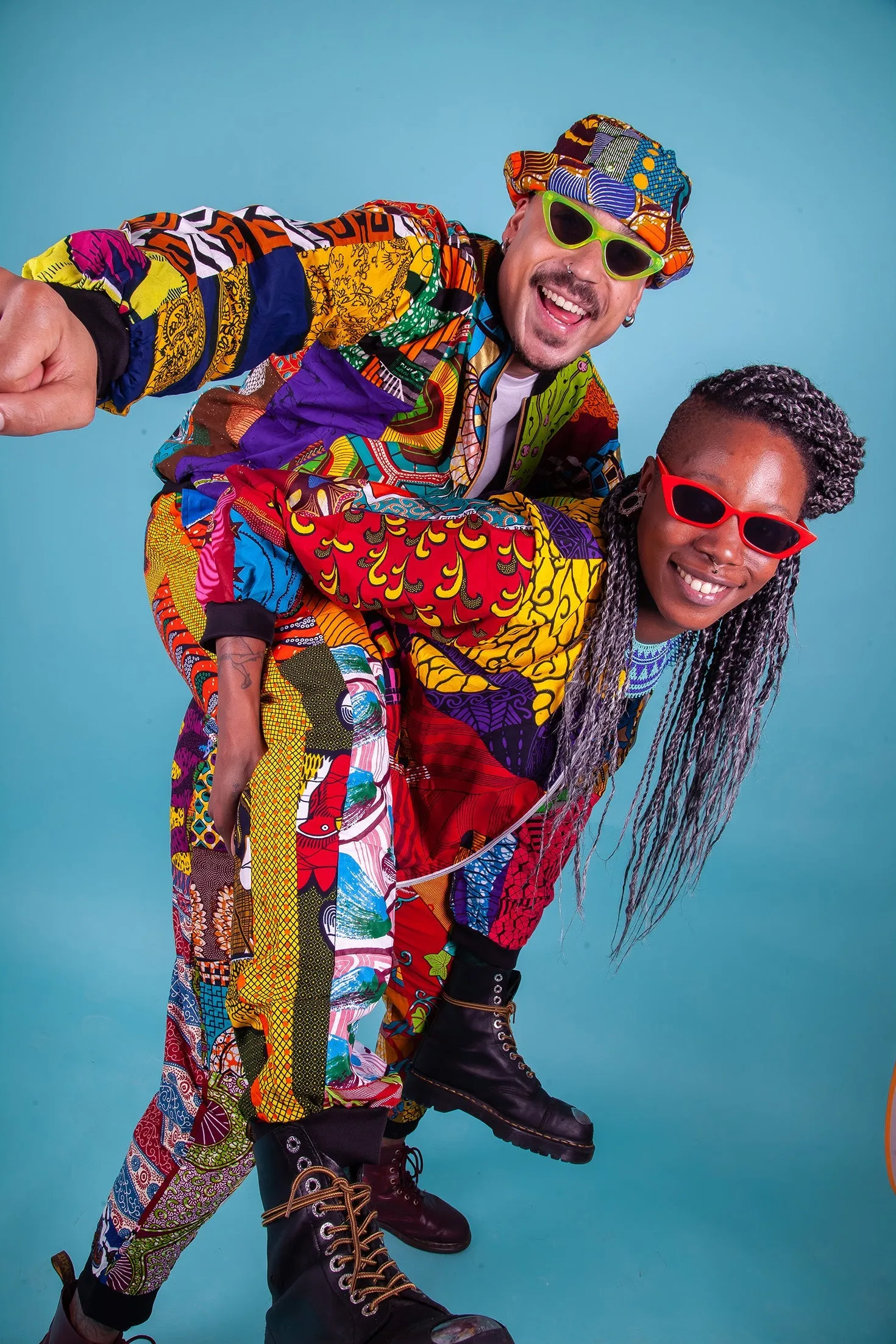 Colour Me Crazy Patchwork Festival Bomber Jacket