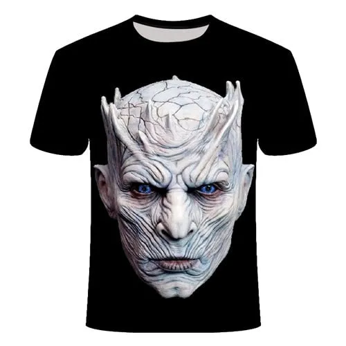 Cool 3D Skull Men's/Womens Short Sleeve Casual Quick Drying Streetwear