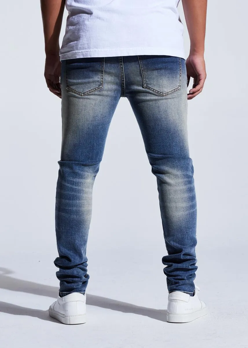 CRYSP DENIM CHARTER BLUE PATCHES
