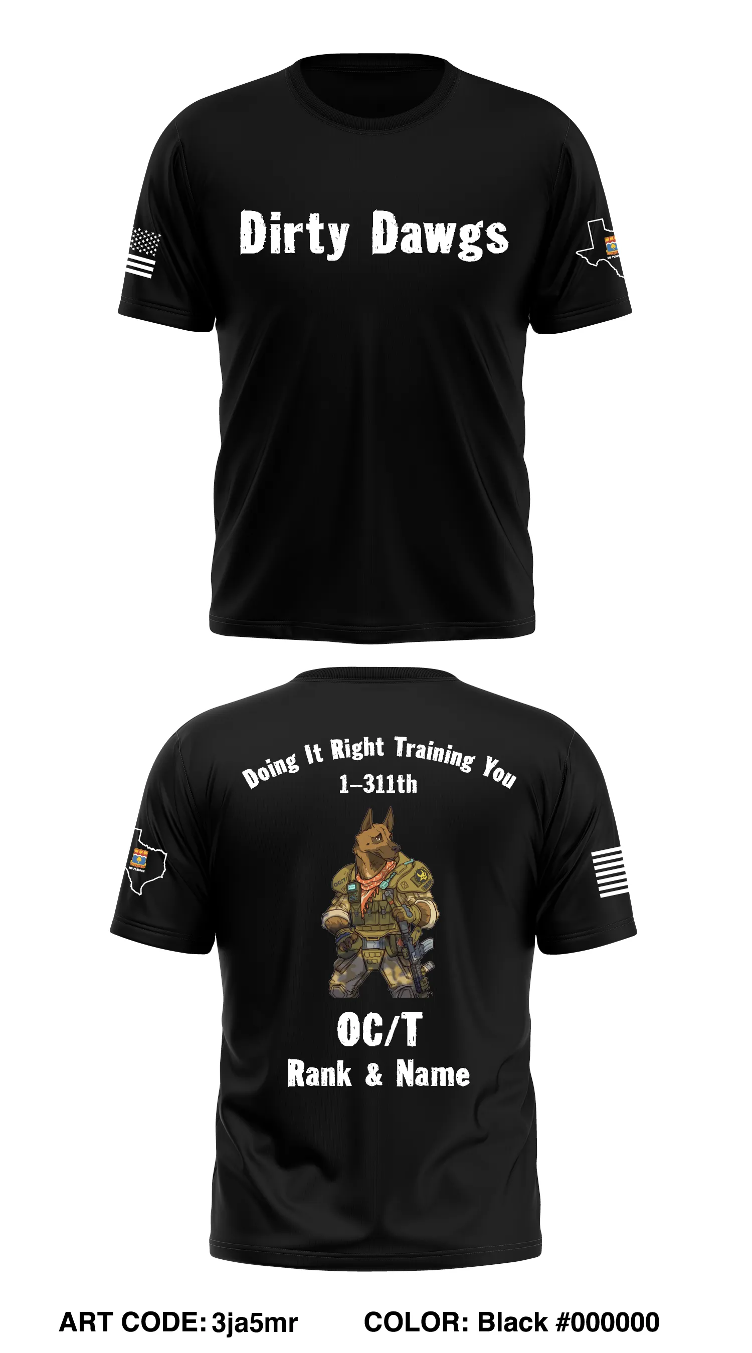 CUSTOM - 1-311th MP Platoon Core Men's SS Performance Tee - 3ja5mr