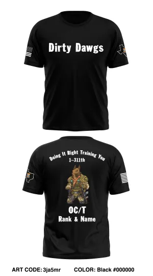 CUSTOM - 1-311th MP Platoon Core Men's SS Performance Tee - 3ja5mr