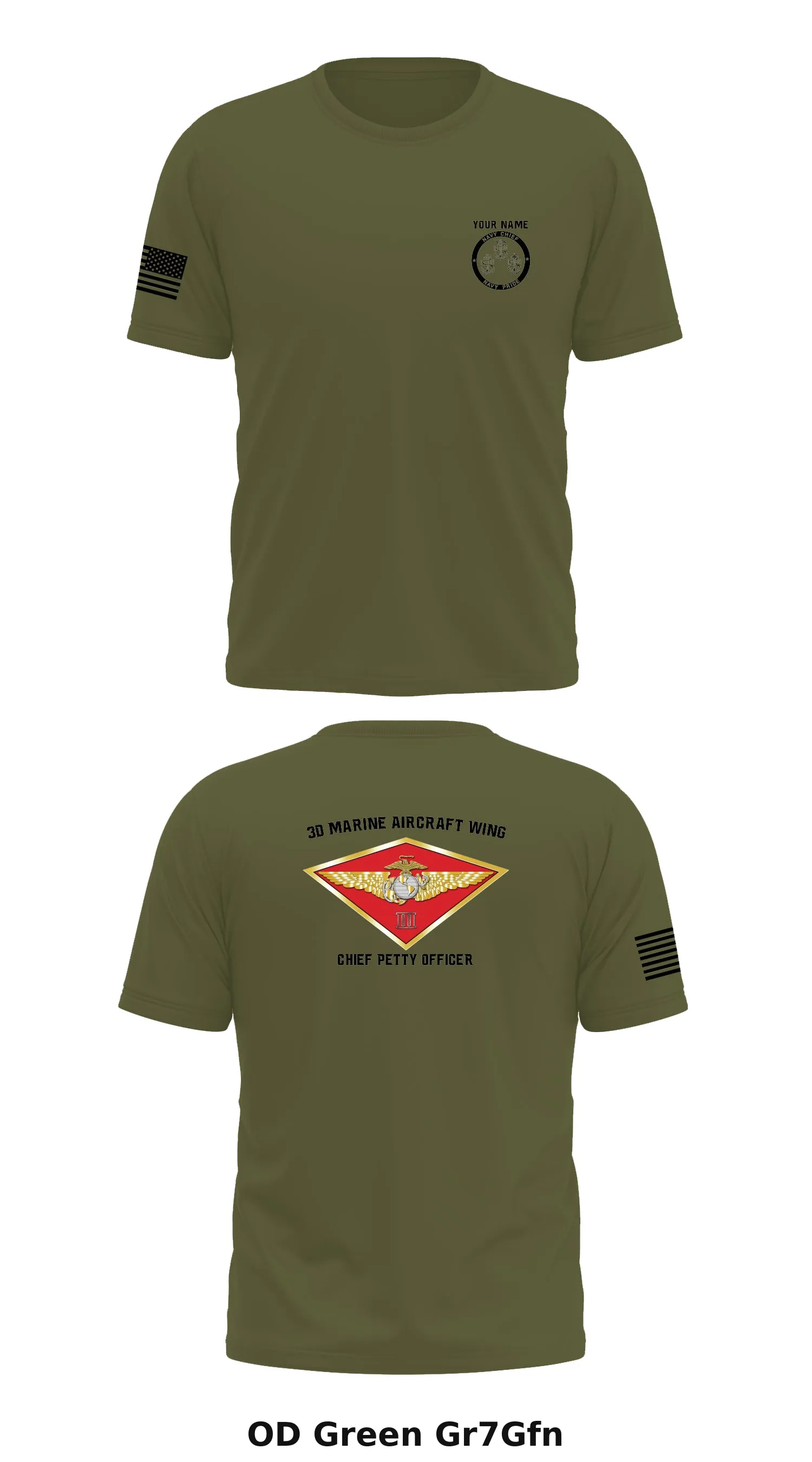 CUSTOM 3D MAW CPO MESS Store 1 Core Men's SS Performance Tee - Gr7Gfn