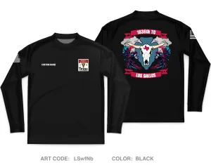 CUSTOM 4th Plt 1836th Combat HET Co Core Men's LS Performance Tee - LSwfNb