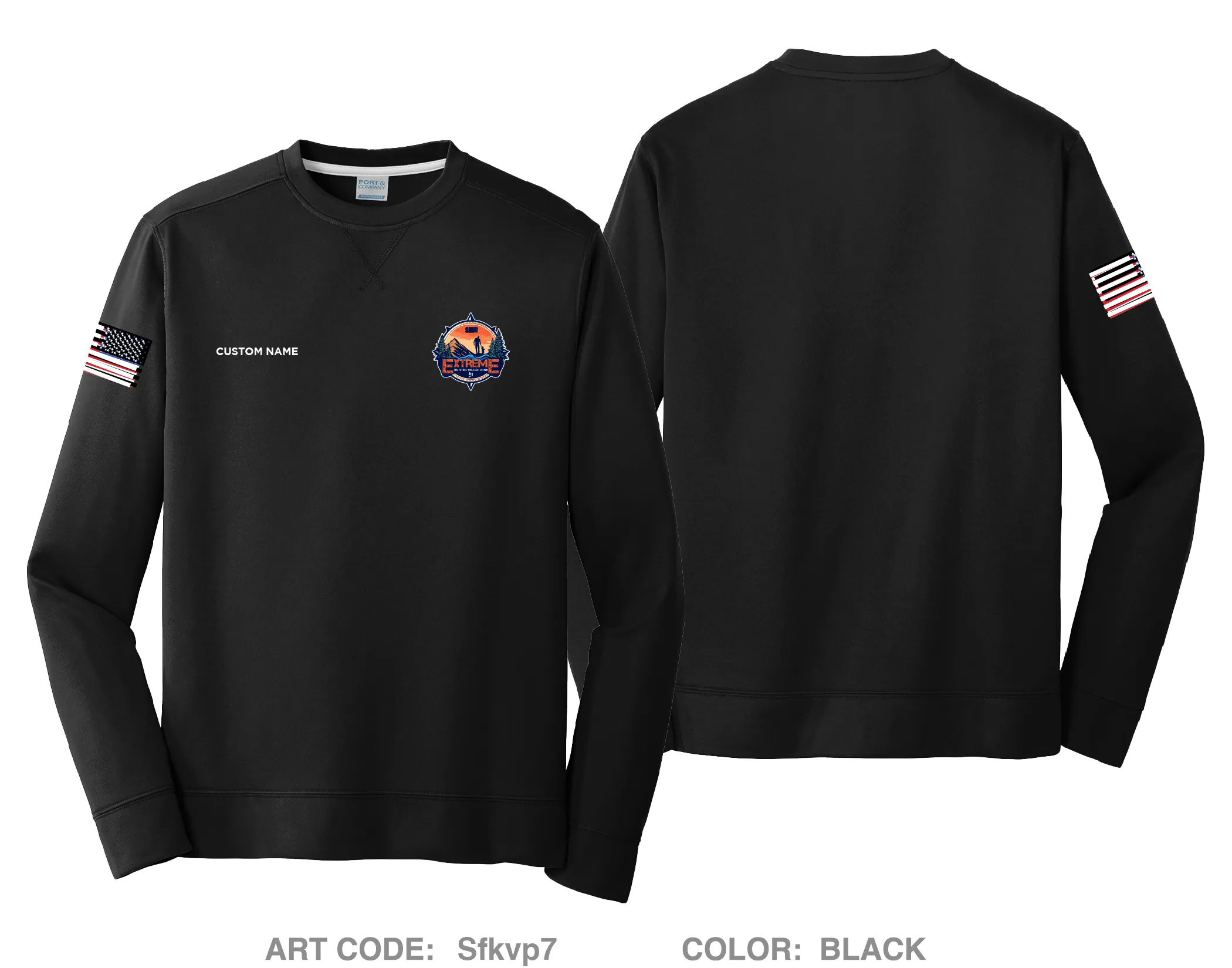 CUSTOM Nacion de Fe Core Men's Crewneck Performance Sweatshirt - Sfkvp7