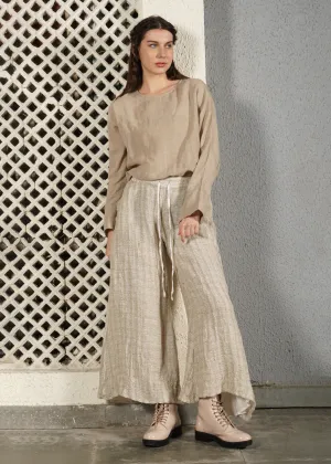 Dara Linen Pant in Cream