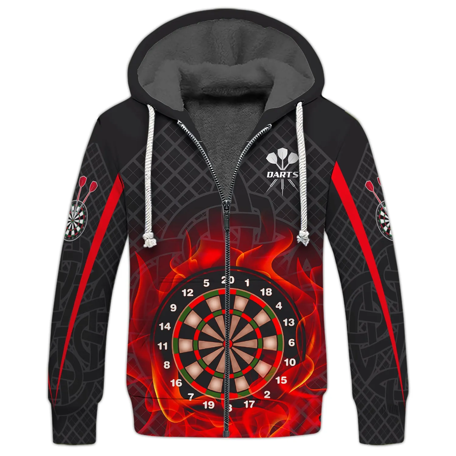 Dart Board On Fire 3D Printed Shirts