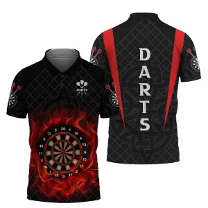 Dart Board On Fire 3D Printed Shirts