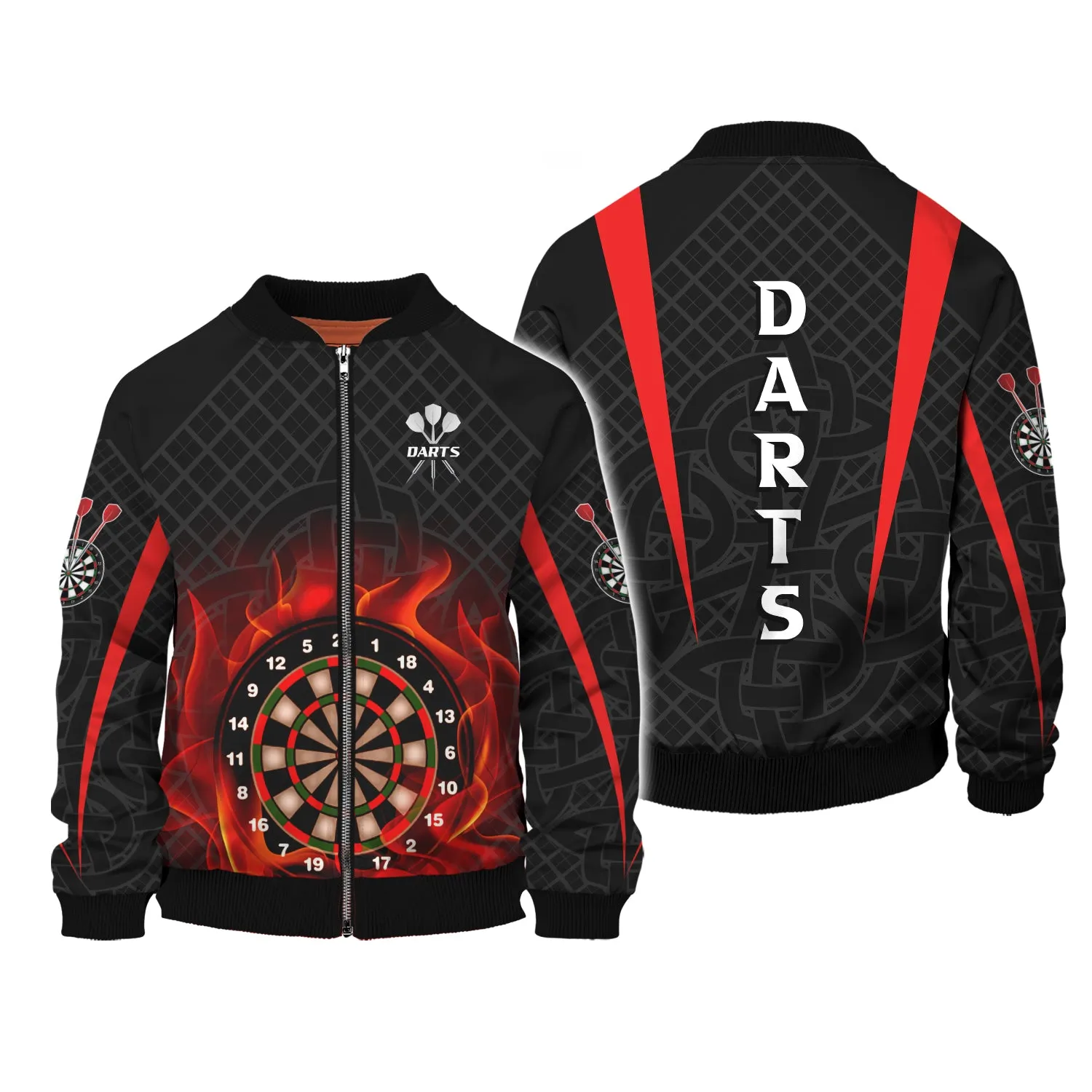 Dart Board On Fire 3D Printed Shirts