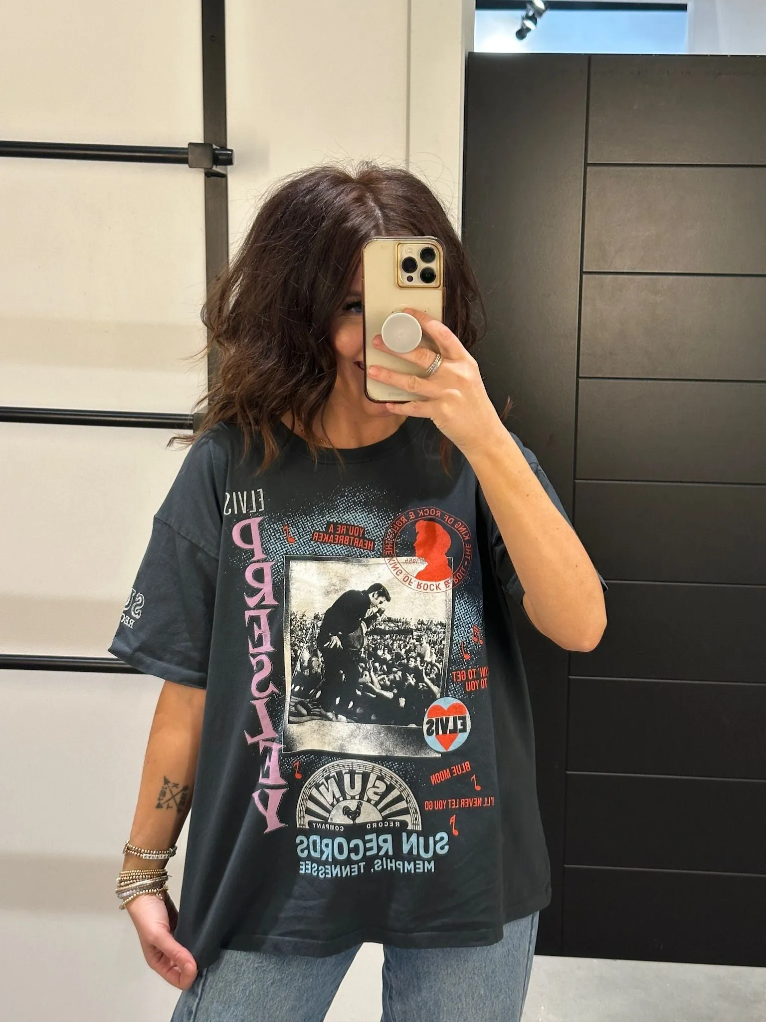 Daydreamer Sun Records X Elvis Polaroid College Merch Tee