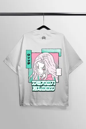 Demon Blood White Oversized Tee