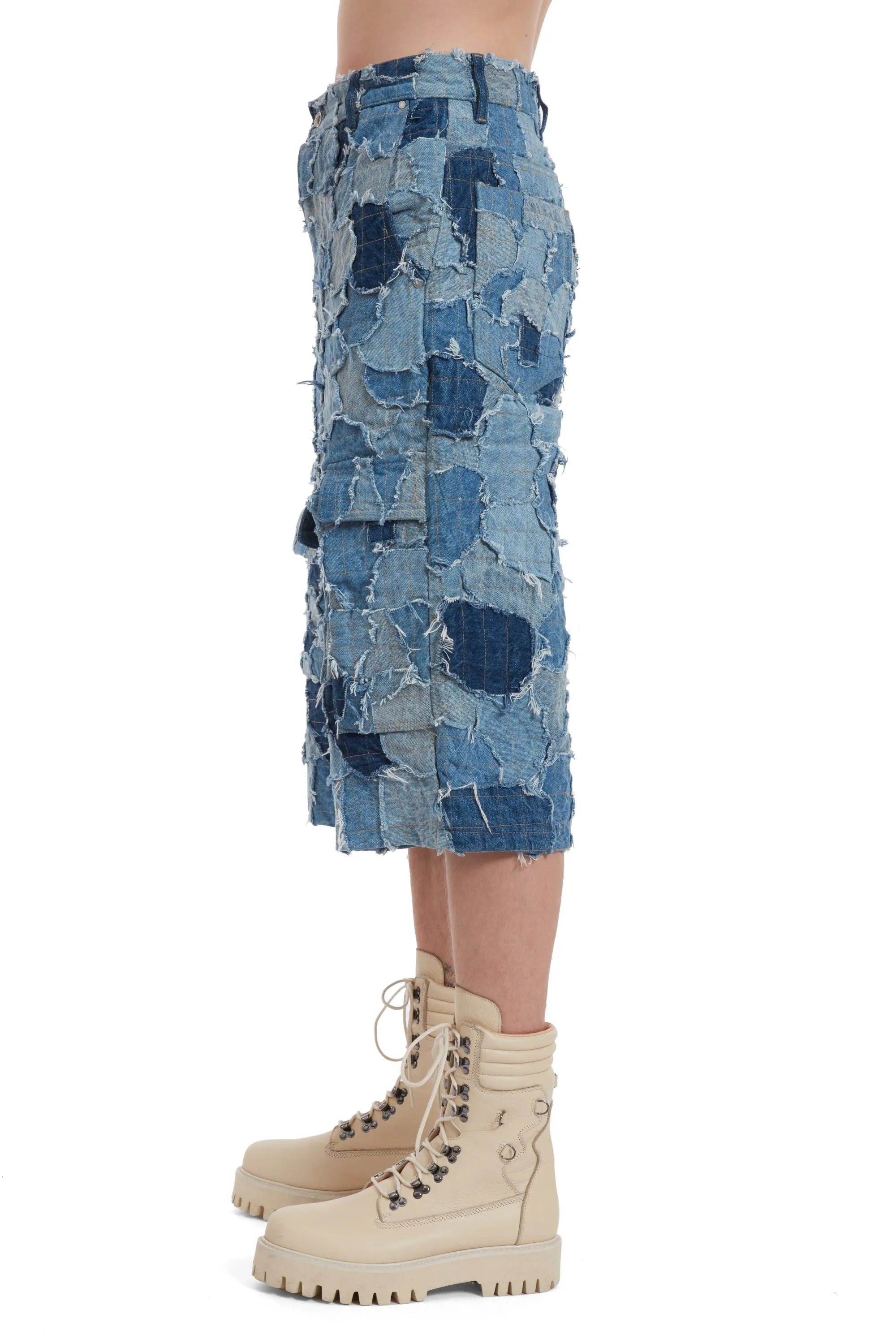 DENIM BORO CARGO SHORT