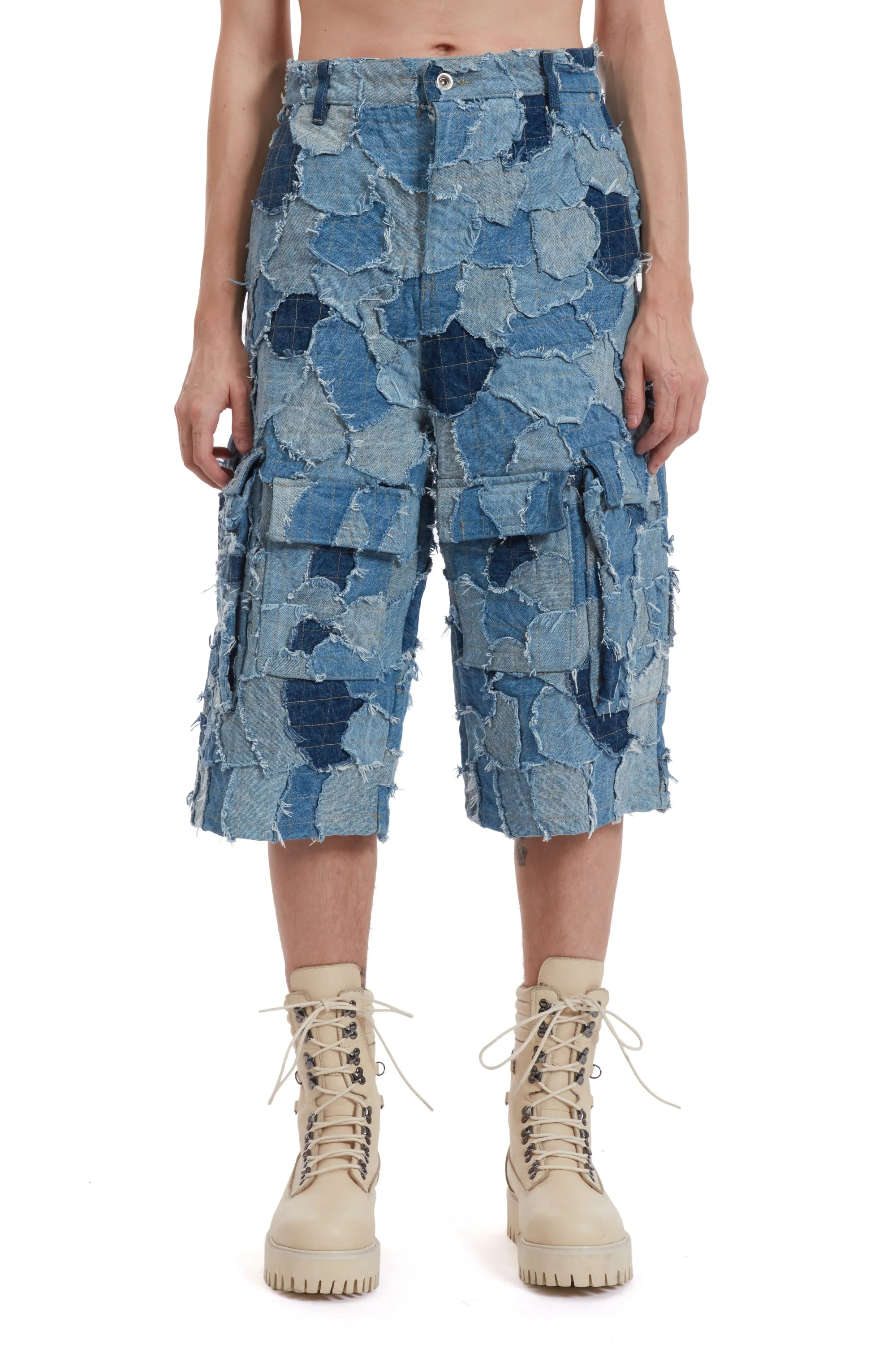 DENIM BORO CARGO SHORT