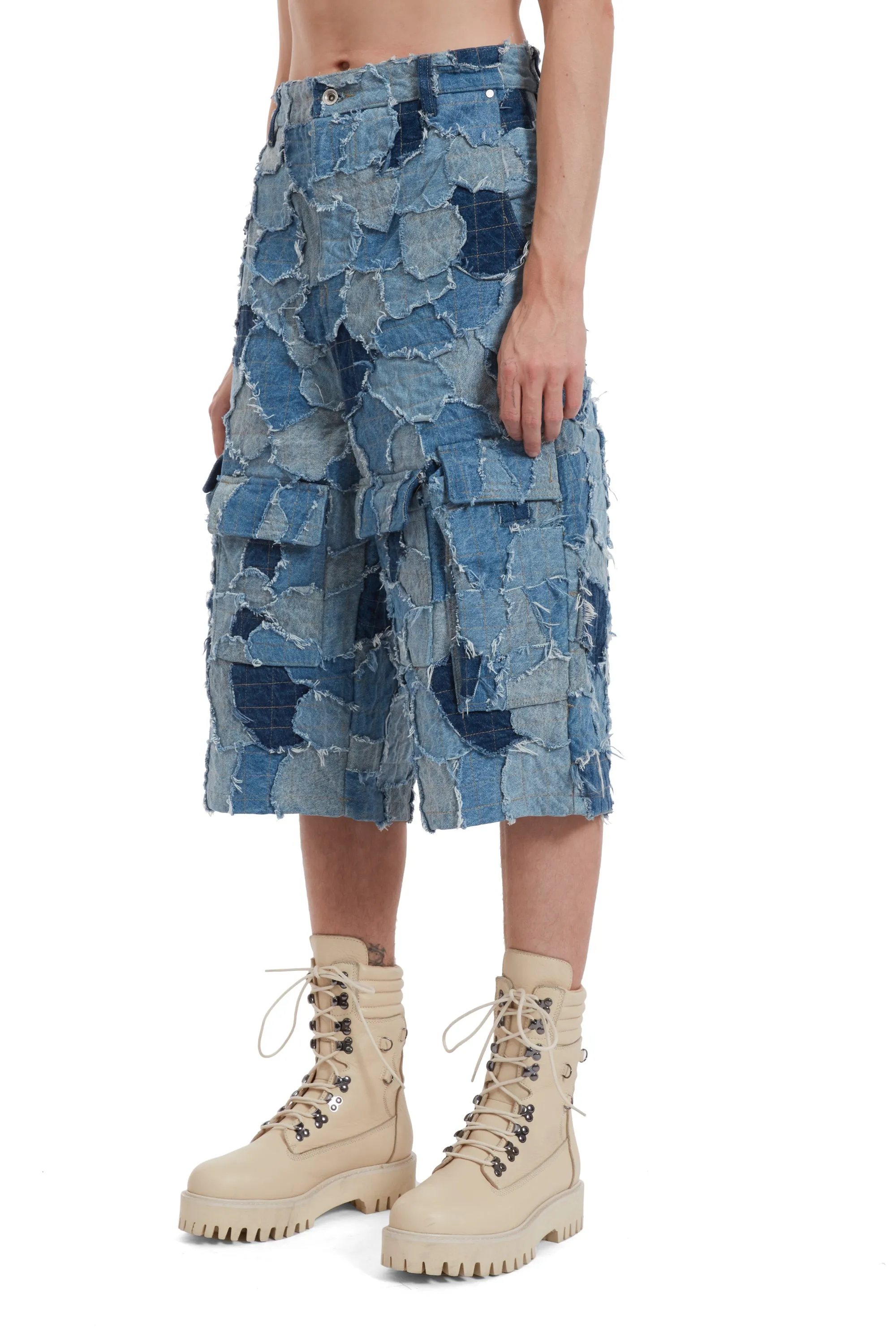 DENIM BORO CARGO SHORT