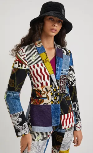 Desigual Alejandria Denim Patch Blazer