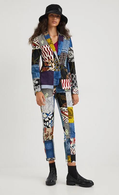 Desigual Alejandria Denim Patch Blazer