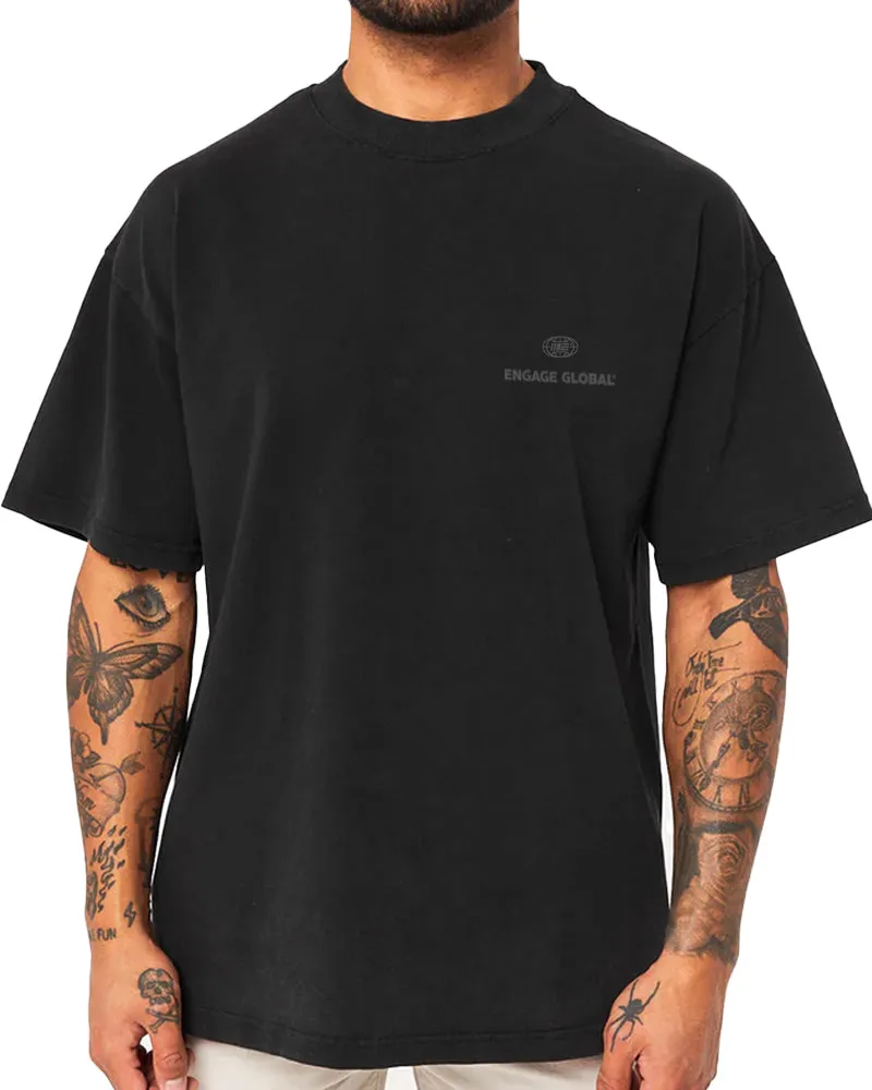Engage Global 'Black Out' Oversized T-Shirt