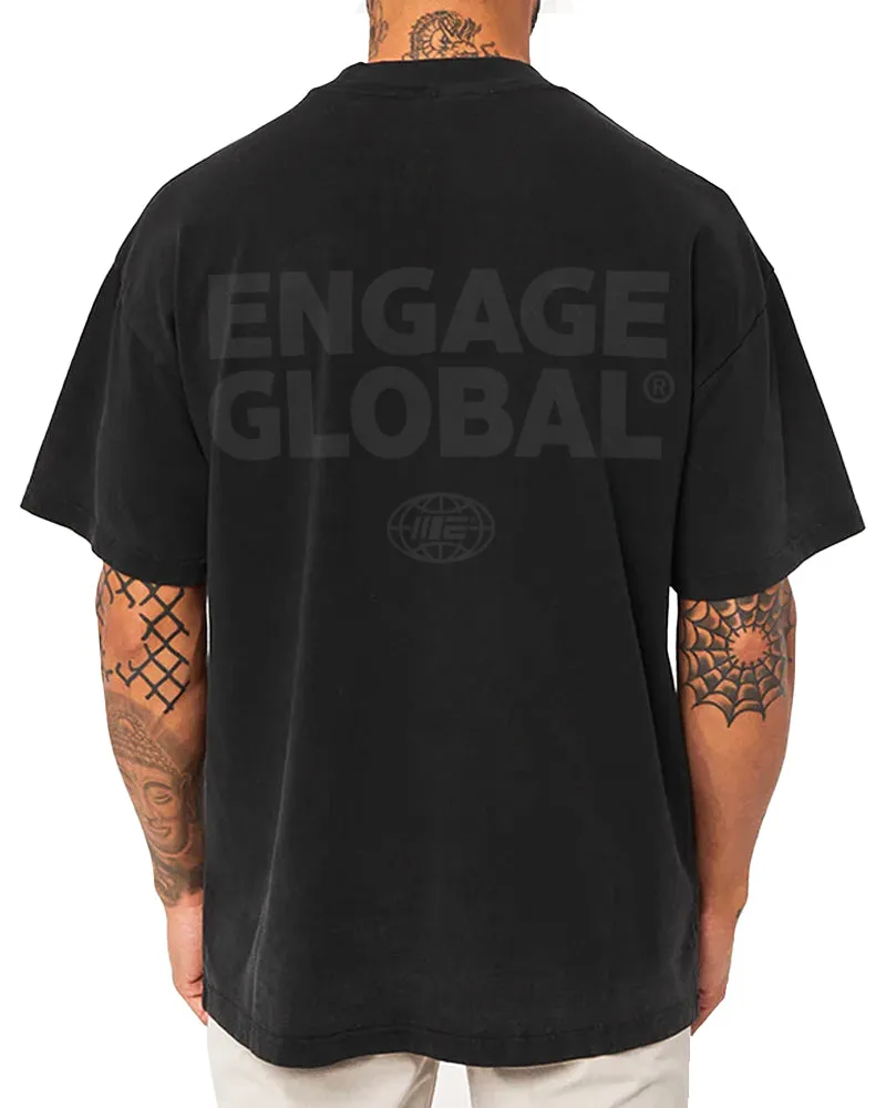 Engage Global 'Black Out' Oversized T-Shirt